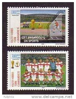 2002 NORTH CYPRUS FIFA WORLD CUP FOOTBALL SOCCER MNH ** - 2002 – Corea Del Sud / Giappone