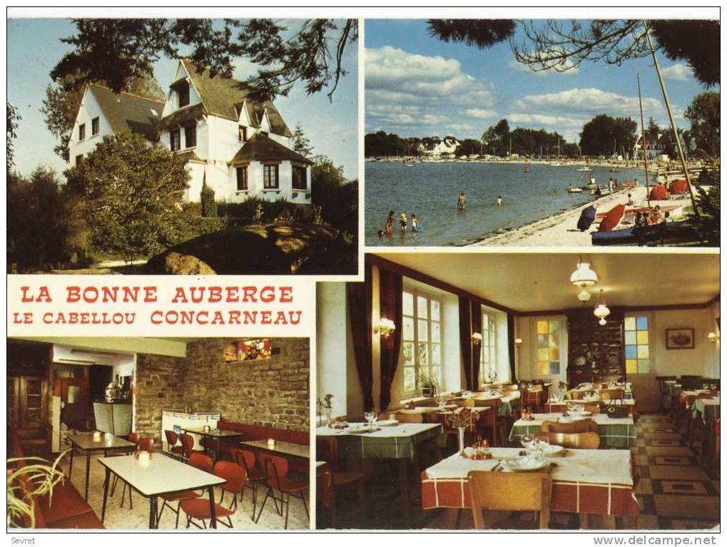CONCARNEAU   - Hôtel - Restaurant "la Bonne Auberge"  Plage Du Cabellou -   CPM - Concarneau