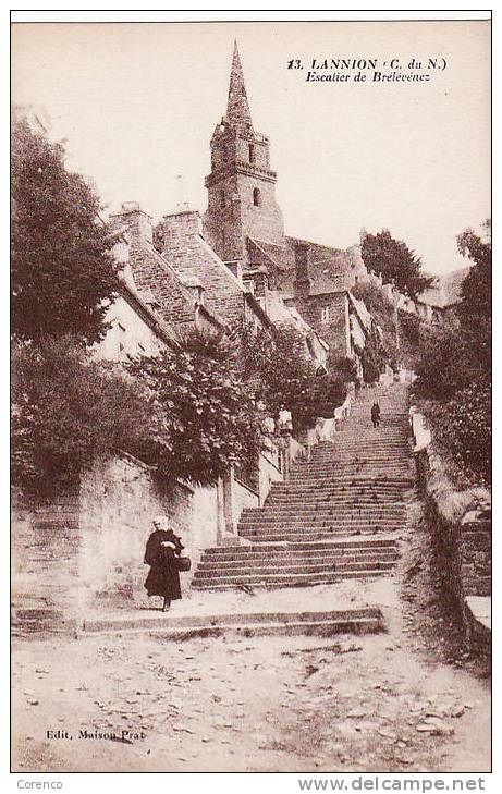 3330   LANNION   Escaliers De Brelevenez   Non écrite - Lannion