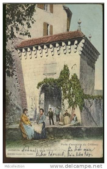 CH AUBONNE /    Porte D'enceinte Du Château    /  Carte Couleur - Aubonne