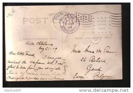 VINITA ...2 POSTCARDS 1909.....OKLAHOMA - Altri & Non Classificati