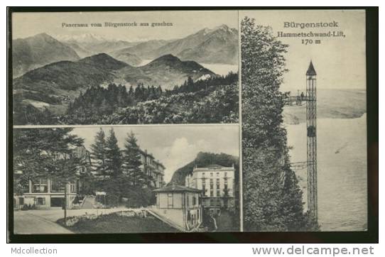 CH BURGENSTOCK /    Panorama Vom Bürgenstock Aus Gesehen - Hammetschwand-lift   / - Andere & Zonder Classificatie