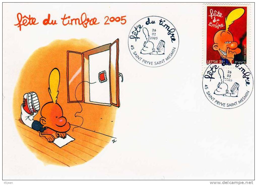 France: 2005 Fdc Fête Du Timbre 2005 Titeuf Par Zep - Cómics