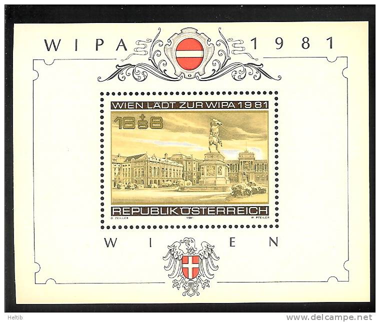 Autriche 1981 BF 10 ** - Wipa 1981 - Blocs & Feuillets