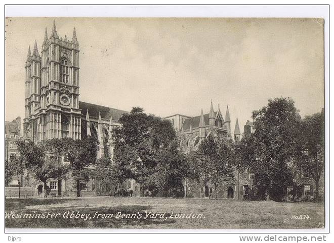 London Westminster Abbey From Dean's Yard  N 834 - Westminster Abbey