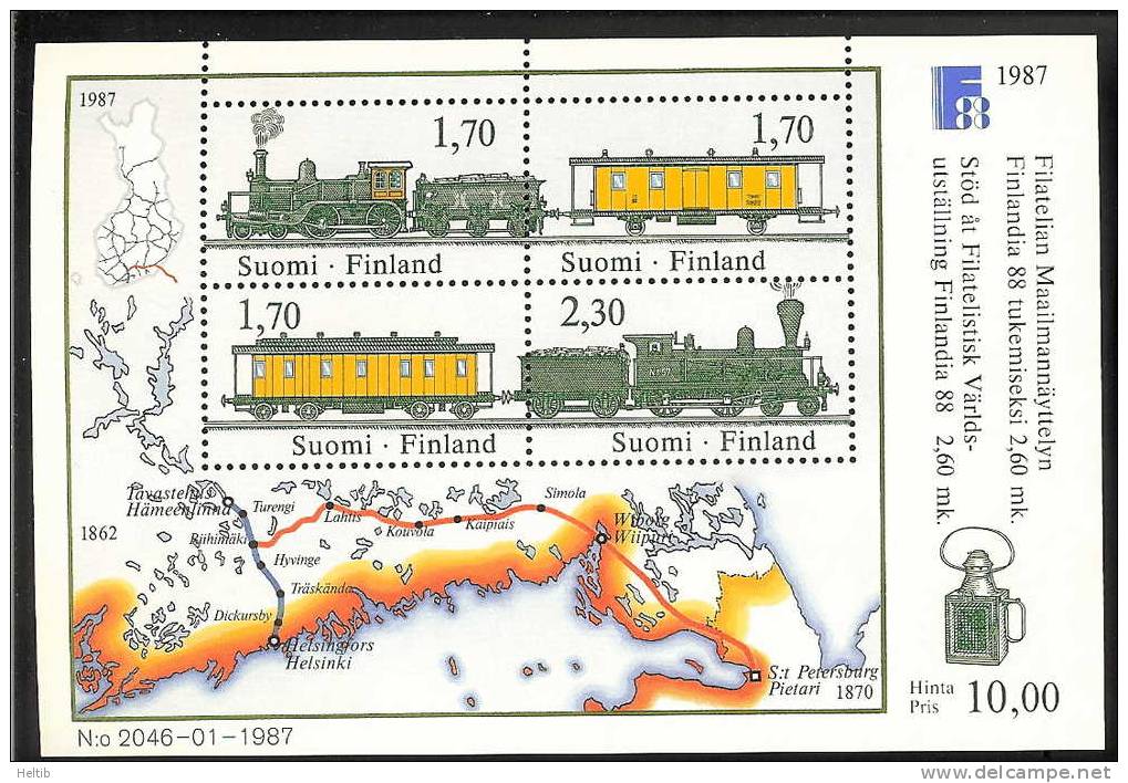 Finlande 1987 BF 3 ** - Finlandia 1988 - Blocks & Sheetlets