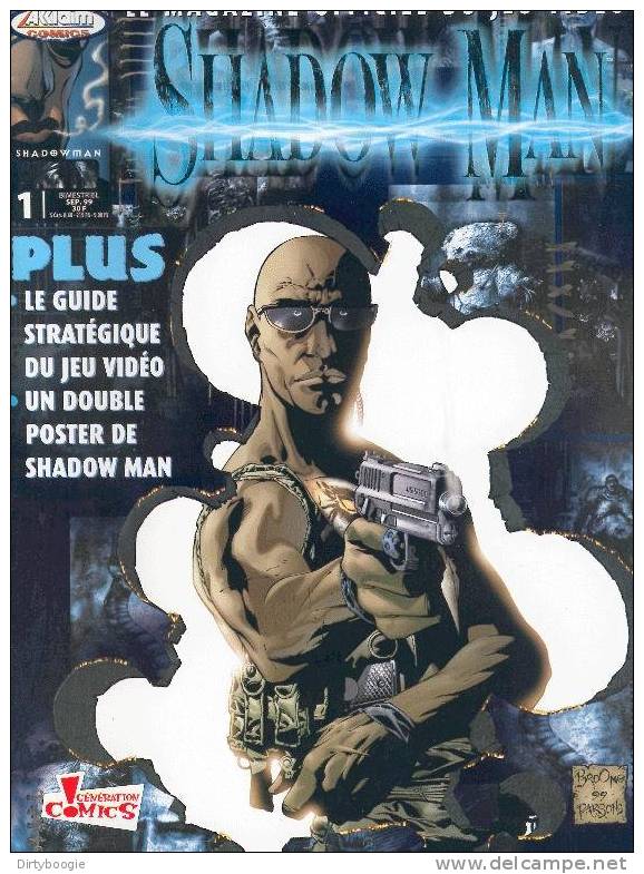 SHADOW MAN - Le MAGAZINE OFFICIEL DU JEU VIDEO - GENERATIONS COMICS - 2 Numéros - Literature & Instructions