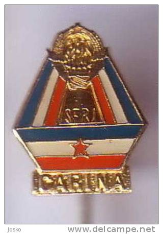 YUGOSLAVIA CUSTOM - Vintage Miniature Pin Badge * Customs Douane Zoll Dogana Aduana Alfândega Abzeichen - Policia