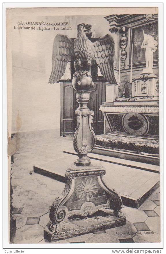 89 - QUARRE-LES-TOMBES. Intérieur De L´Eglise - Le Lutrin - Quarre Les Tombes