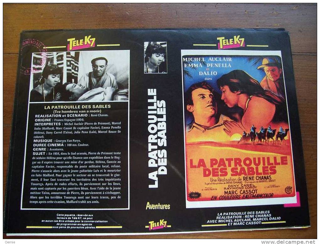 COLLECTION DE JAQUETTE DE FILM TELE K7  VENDU PAR LOT DE 100 DIFFERENTES - Autres & Non Classés