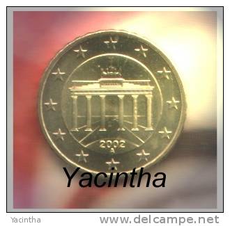 @Y@  Duitsland  /  Germany   1 0   Cent  2002   A      UNC - Deutschland