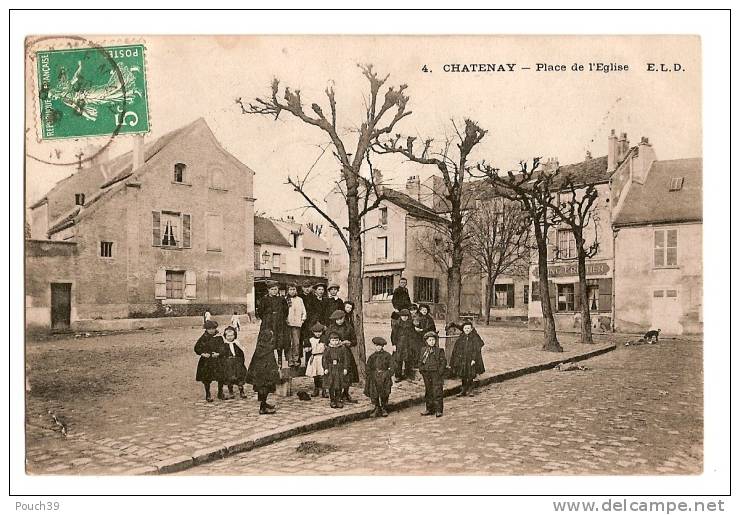 Chatenay: Place De L´Eglise Animée - Chatenay Malabry