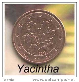 @Y@  Duitsland  /  Germany   1 - 2 - 5   Cent    2004    J      UNC - Germania