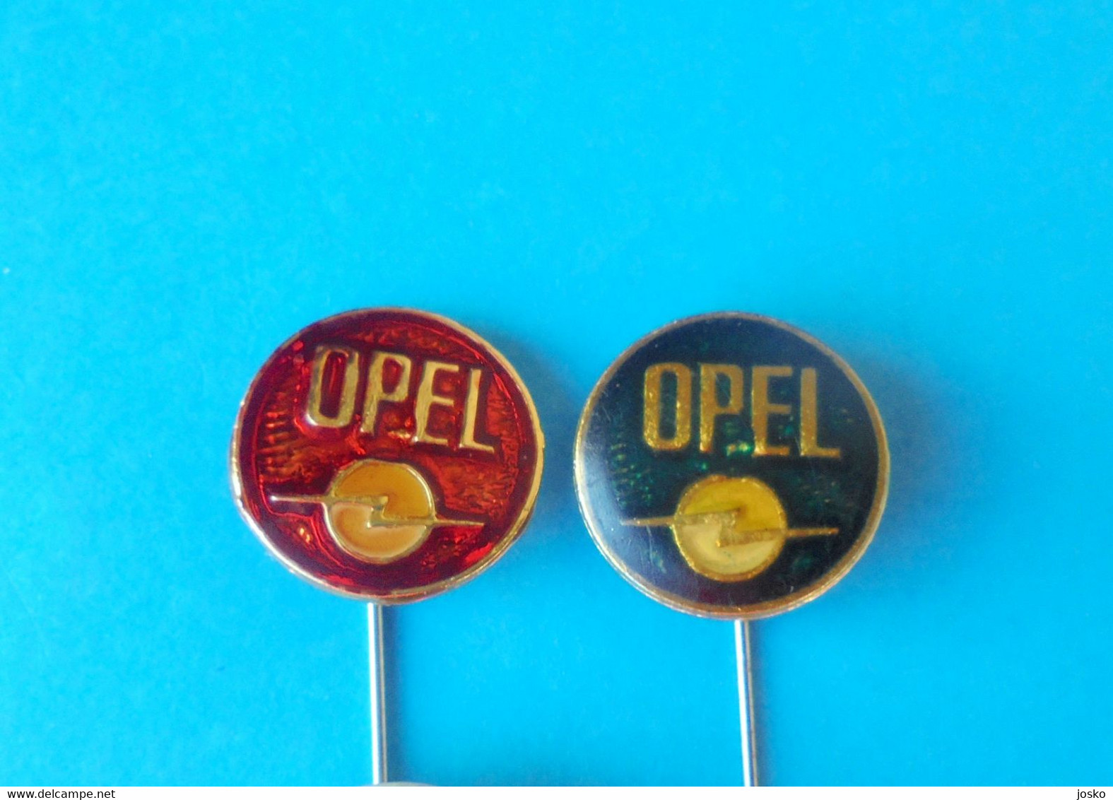 OPEL - Lot Of 2 Vintage Pins * German Car Automobile Auto Automovil Carro Germany Deutschland Abzeichen Anstecknadel - Opel
