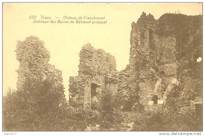 THEUX - Château De Franchimont - Intérieur Des Ruines Du Bâtiment Principal (Edit. Hayet-Faymonville, Verviers) - Theux