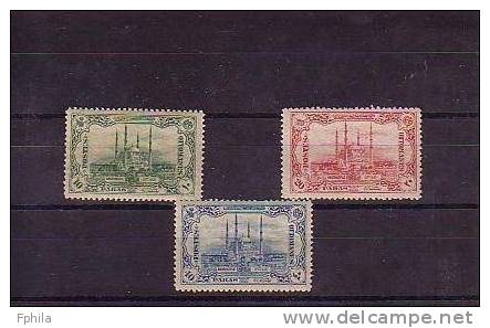 1913 OTTOMAN POSTAGE STAMPS FOR THE COMMEMORATION OF ANDRINOPLE MICHEL: 226-228 MLH * - Unused Stamps