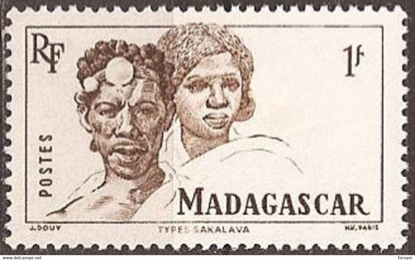 MADAGASCAR..1946..Michel # 393...MLH. - Ungebraucht