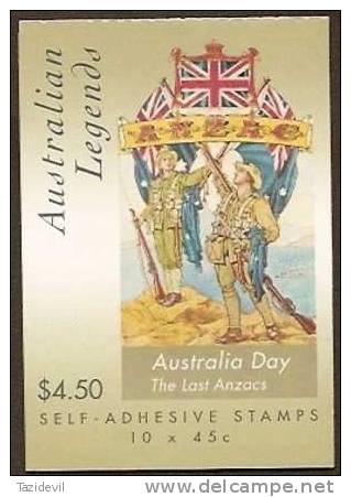 AUSTRALIA - 2000 Complete Booklet The Last Anzacs. Scott 1807a. MNH ** - Carnets