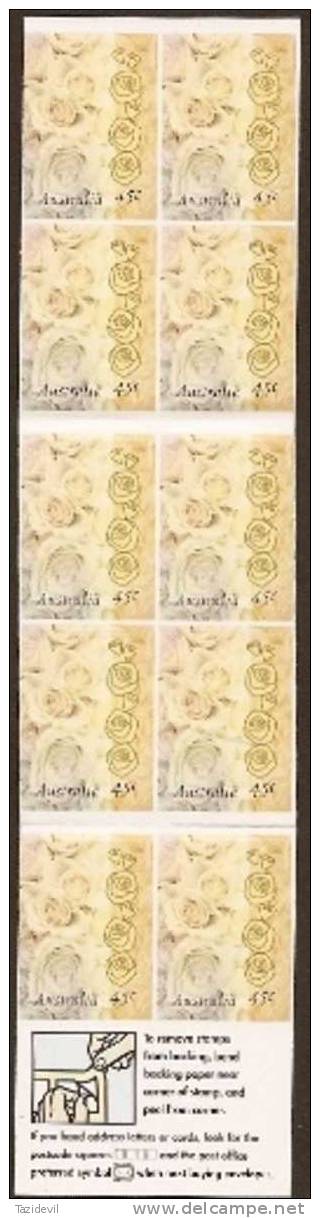 AUSTRALIA - 1998 Complete Booklet Greetings - Roses. Scott 1648a. MNH ** - Carnets