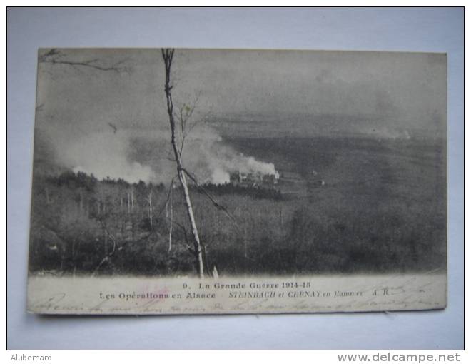 Steinbach Et Cernay En Flammes. Guerre 1914 - Cernay