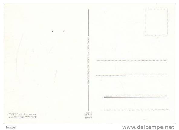 D-34513 Schloß Waldeck - Edersee - Sperrmauer - Waldeck