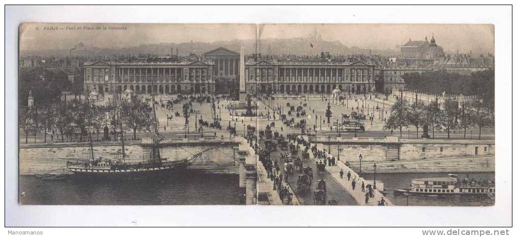 680/13 - Carte-Lettre Panoramique De PARIS TP Blanc 5 C X 2 Vers Bruxelles - Taxée Timbres-Taxe 30 C - 1900-29 Blanc