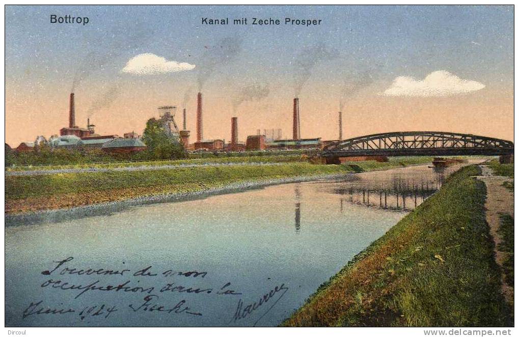 14154  -     Bottrop    Kanal  Mit  Zeche  Propser - Bottrop