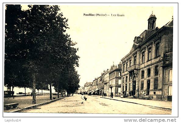 P 901 / CPA     PAUILLAC  ( 33)    LES QUAIS - Pauillac