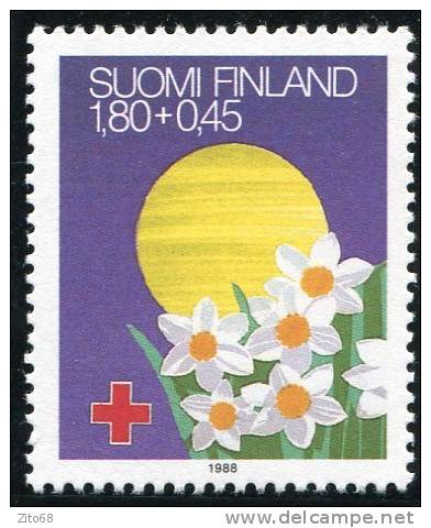 FINLANDE Finland 1988 Croix Rouge Y&T 1009** - Nuovi