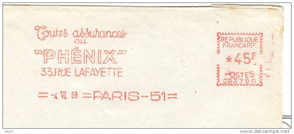 "Phénix", Assurance - EMA Havas -  Enveloppe Entière   (C0624) - Mythologie