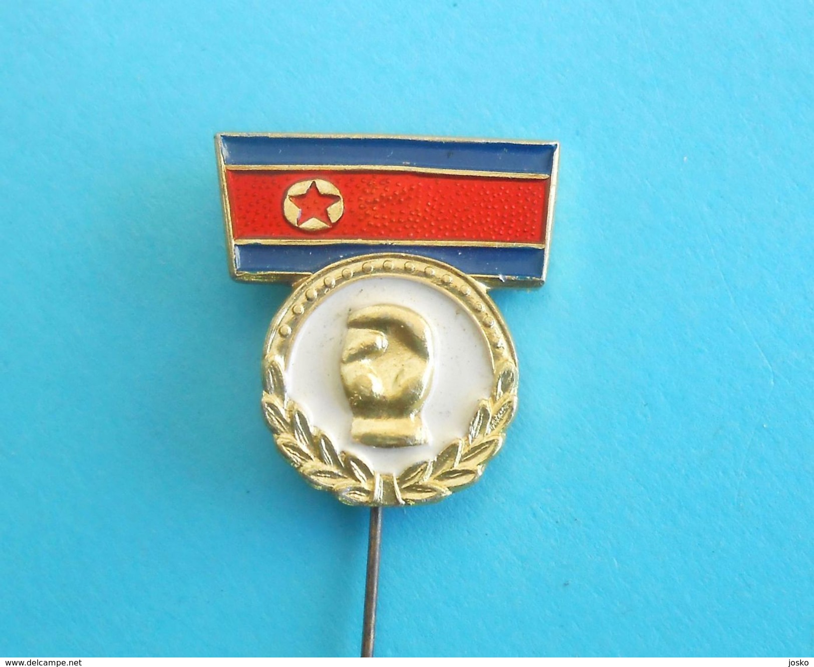 NORTH KOREA (PYONGYANG) BOXING FEDERATION Vintage Communist Pin Badge Boxe Boxeo Boxen Pugilato Anstecknadel Distintivo - Boxe