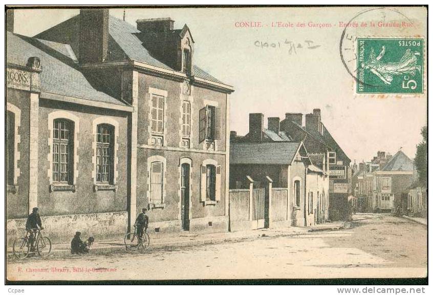 L'Ecole Des Garçons - Entrée De La Grande Rue - Conlie