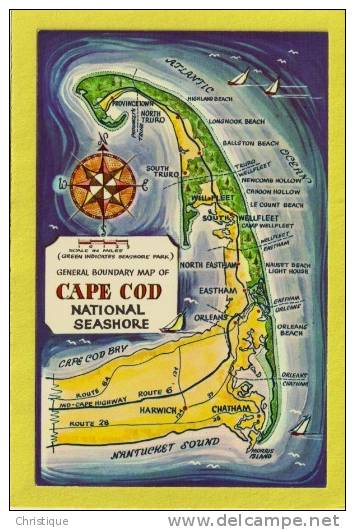 General Boundary Map, Cape Cod National Seashore. - Cape Cod