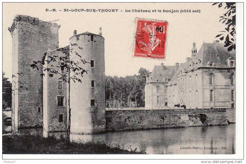 Saint-Loup Sur Thouet ; Le Chateau Et Le Donjon - Saint Loup Lamaire