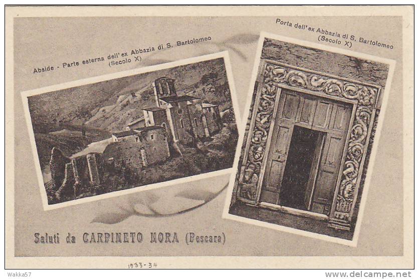 $3-0330- SALUTI DA CARPINETO NOTA - PESCARA - F.P. - NON VIAGGIATA - Pescara