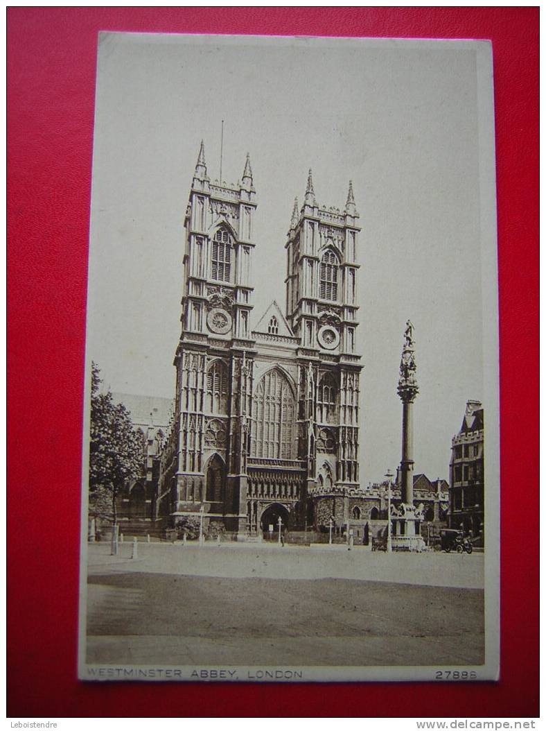 CPA - ANGLETERRE-WESTMINSTER ABBEY, LONDON-27888 -NON VOYAGEE-CARTE EN BON ETAT AVEC LES COINS COGNES - Westminster Abbey