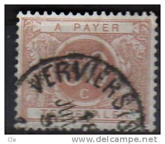 TX  8  Obl  Verviers  Cob 6 - Stamps