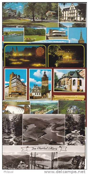 Lot De 18 Cartes Postales D'Allemagne 10 X 15 Cms. - Collections & Lots