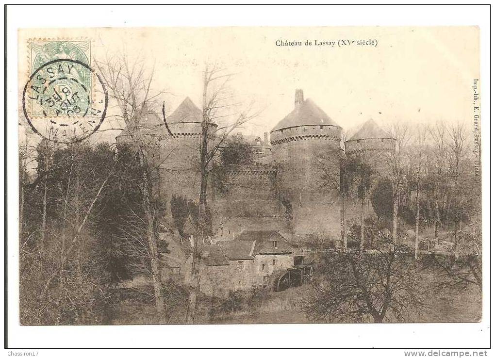 53 - Château De  Lassay (XVe Siècle)  -     Moulin - Lassay Les Chateaux