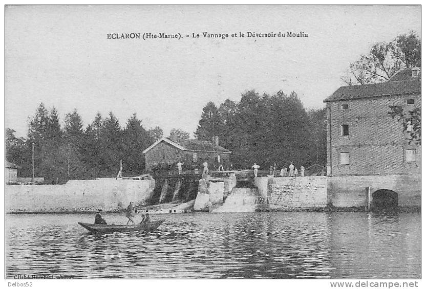 ECLARON . - Le Vannage Et Le Déversoir Du Moulin - Eclaron Braucourt Sainte Liviere