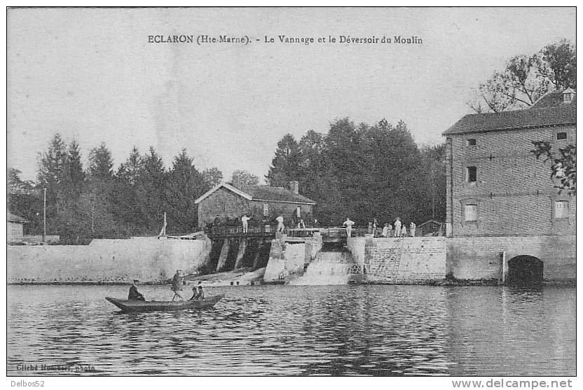 ECLARON . - Le Vannage Et Le Déversoir Du Moulin - Eclaron Braucourt Sainte Liviere