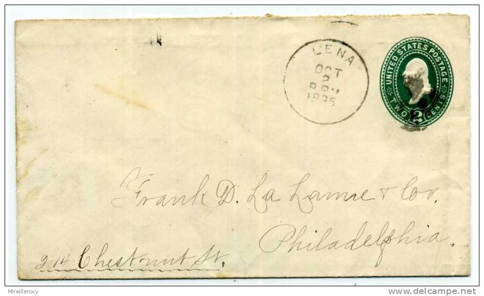 ETATS UNIS / USA /  ENTIER POSTAL / STATIONERY / LENA 1895 - ...-1900