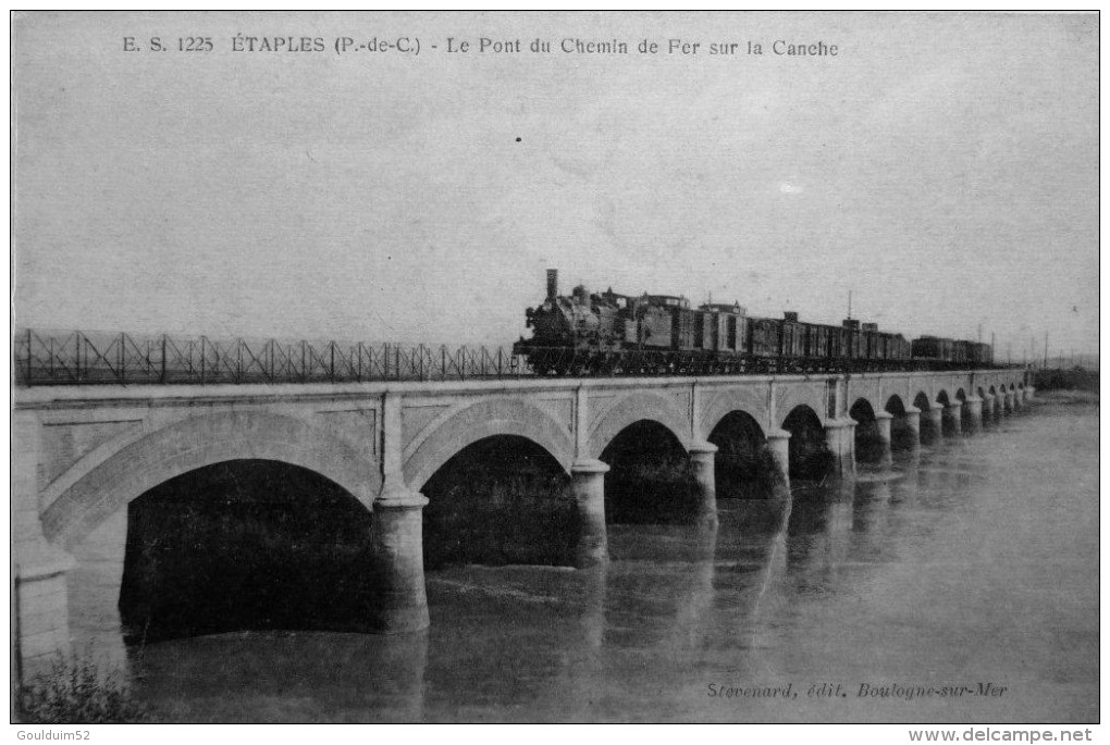 Le Pont De Chemin De Fer Sur La Canche - Etaples