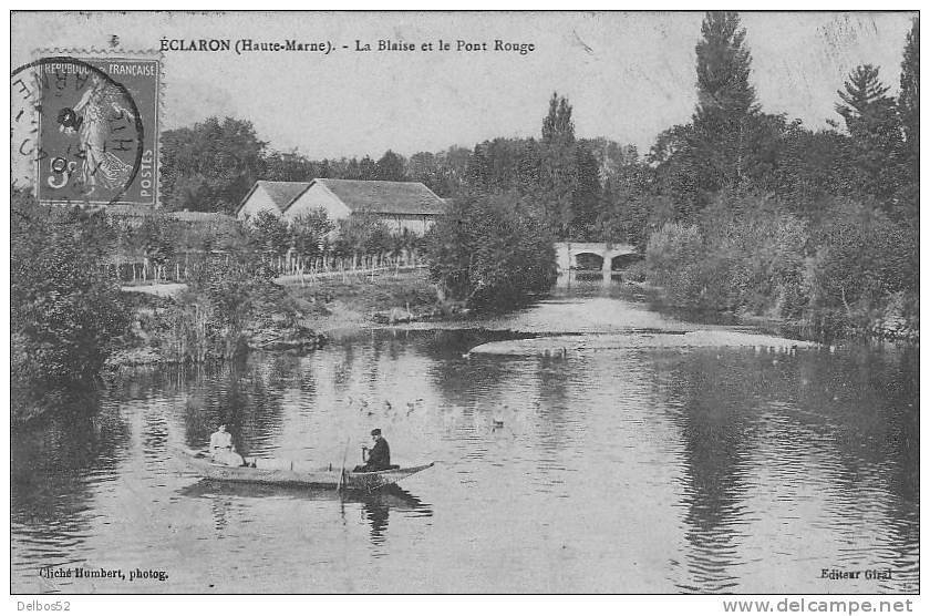 ECLARON  . - La Blaise Et Le Pont Rouge - Eclaron Braucourt Sainte Liviere