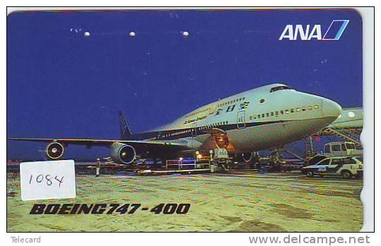 TELECARTE JAPON AVION (1084) ANA * BOEING 747 *  TELEFONKARTE JAPAN  FLUGZEUG * AIRPLANE * PHONECARD * VLIEGTUIG - Airplanes