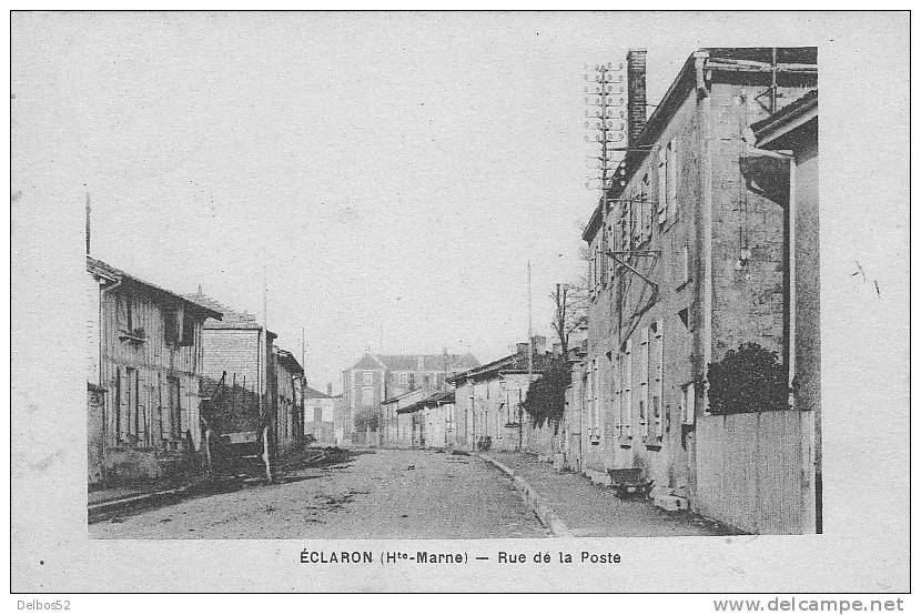 ECLARON   - Rue De La Poste - Eclaron Braucourt Sainte Liviere