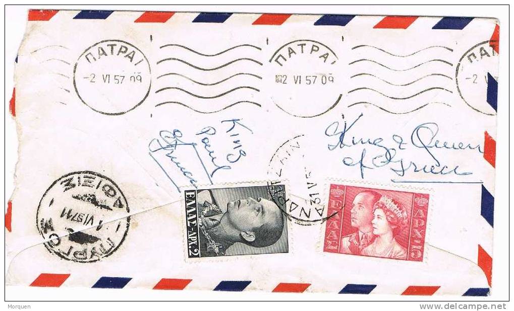 Carta Aerea ANDRITSAINA. Olympias (Grecia) 1967. Rara - Brieven En Documenten