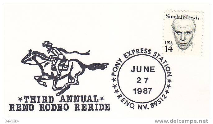 1987 USA Reno Nevada Rodeo Reride Pony Express Station Horse Cheval Cavallo Caballo Ippica Hippique - Horses