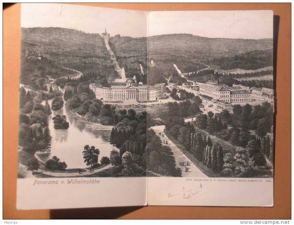 CPA - WILHELMSHOHE - PANORAMA - KUNSTVERLAG A.J BELLSON - CASSEL -SCHONE AUSSICHT 12-RARE DOUBLE - Kassel