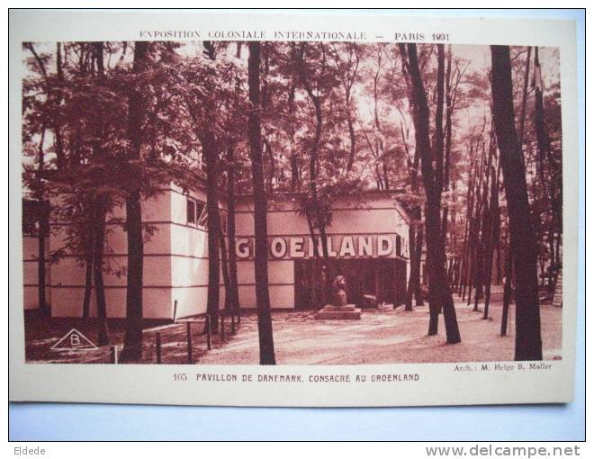 Pavillon Du  Groenland   Expo Coloniale De Paris 1931 - Groenlandia